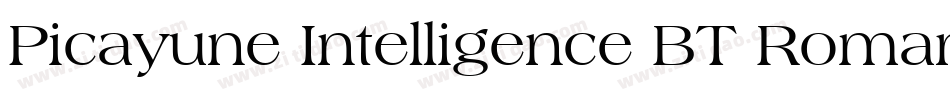 Picayune Intelligence BT Roman字体转换